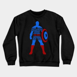 My Dad My Hero Superhero Dad Gift Crewneck Sweatshirt